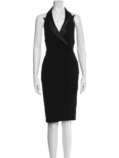 Pre-owned Mugler Vintage Mini Dress In Black