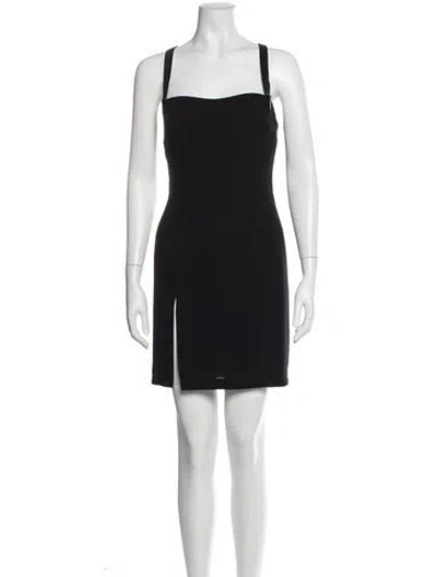 Pre-owned Mugler Vintage Mini Dress In Black