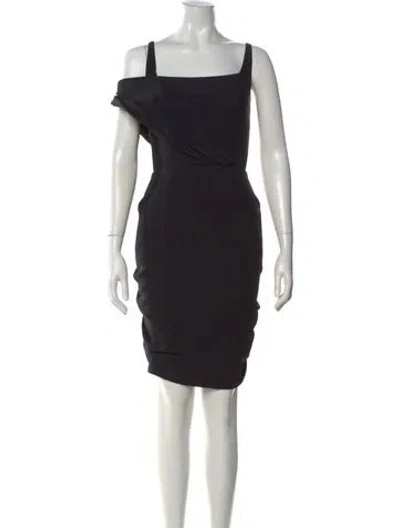 Pre-owned Mugler Vintage Mini Dress In Black