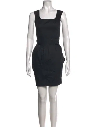 Pre-owned Mugler Vintage Mini Dress In Black