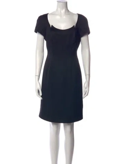 Pre-owned Mugler Vintage Mini Dress In Black