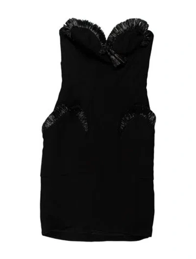 Pre-owned Mugler Vintage Mini Dress In Black