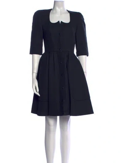 Pre-owned Mugler Vintage Mini Dress In Black