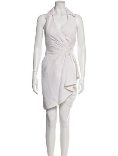 Pre-owned Mugler Vintage Mini Dress In Neutral