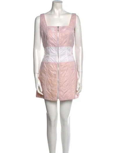 Pre-owned Mugler Vintage Mini Dress In Pink