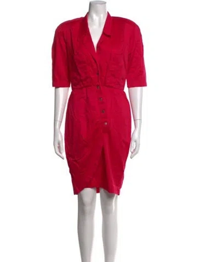 Pre-owned Mugler Vintage Mini Dress In Pink