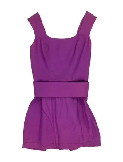 Pre-owned Mugler Vintage Mini Dress In Purple