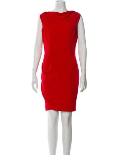 Pre-owned Mugler Vintage Mini Dress In Red