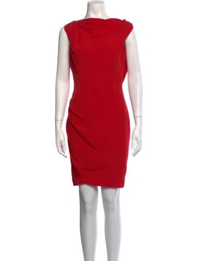 Pre-owned Mugler Vintage Mini Dress In Red