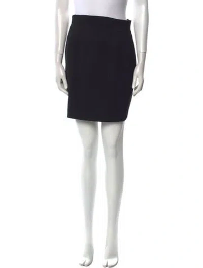 Pre-owned Mugler Vintage Mini Skirt In Black