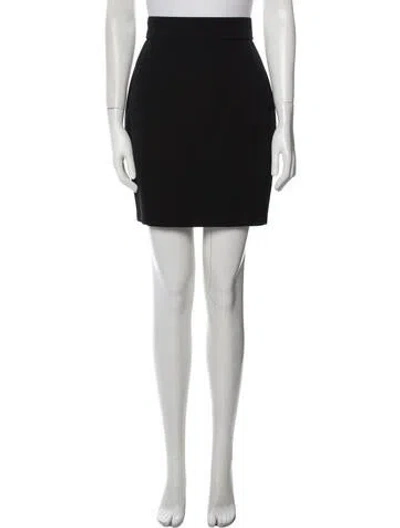 Pre-owned Mugler Vintage Mini Skirt In Black