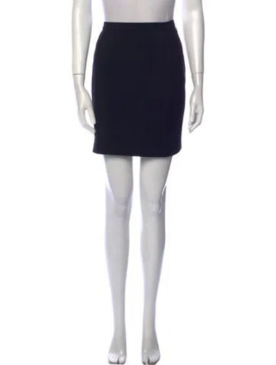 Pre-owned Mugler Vintage Mini Skirt In Black