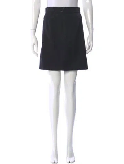 Pre-owned Mugler Vintage Mini Skirt In Black