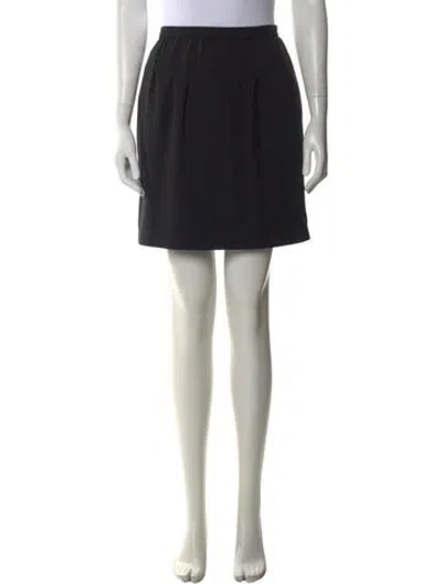 Pre-owned Mugler Vintage Mini Skirt In Black