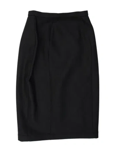 Pre-owned Mugler Vintage Mini Skirt In Black