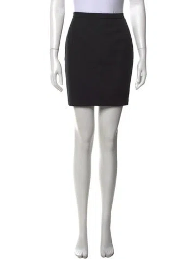 Pre-owned Mugler Vintage Mini Skirt In Black
