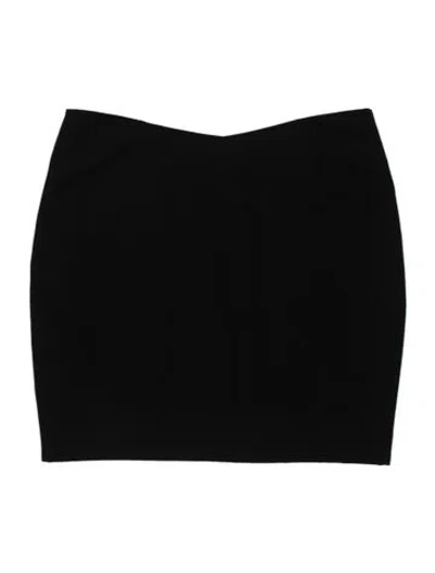 Pre-owned Mugler Vintage Mini Skirt In Black