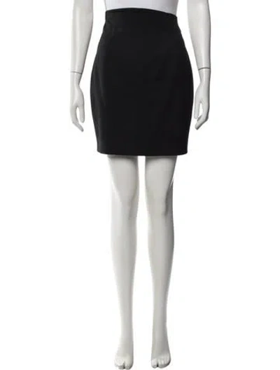 Pre-owned Mugler Vintage Mini Skirt In Black