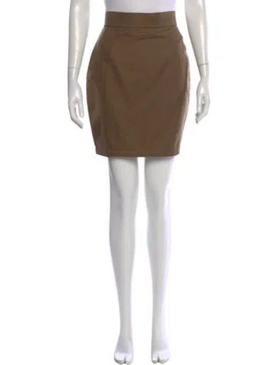 Pre-owned Mugler Vintage Mini Skirt In Green