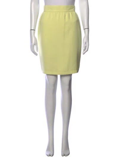 Pre-owned Mugler Vintage Mini Skirt In Green
