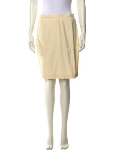 Pre-owned Mugler Vintage Mini Skirt In Neutral