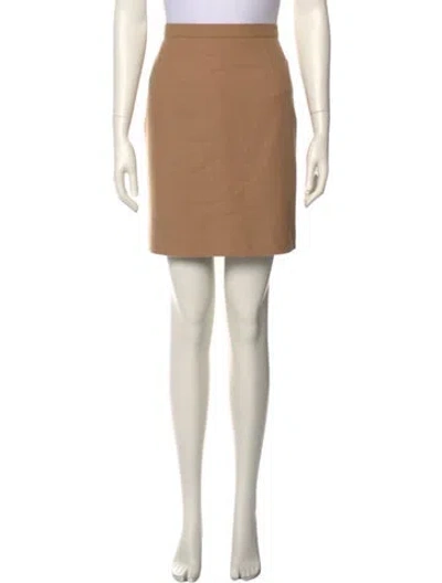 Pre-owned Mugler Vintage Mini Skirt In Neutral