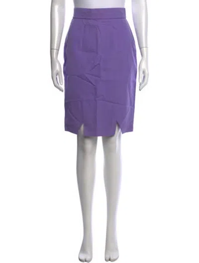Pre-owned Mugler Vintage Mini Skirt In Purple