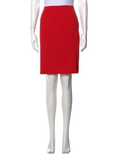 Pre-owned Mugler Vintage Mini Skirt In Red