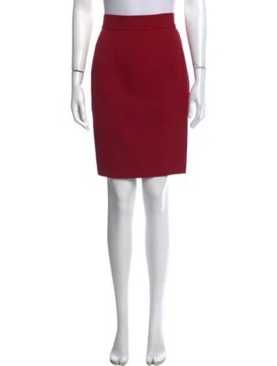 Pre-owned Mugler Vintage Mini Skirt In Red