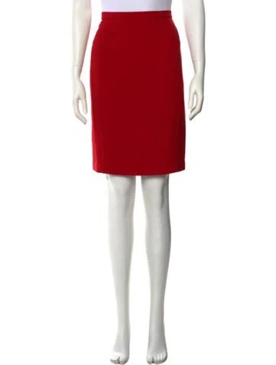 Pre-owned Mugler Vintage Mini Skirt In Red
