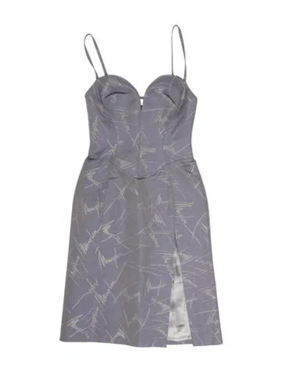 Pre-owned Mugler Vintage Signature Dress In Gray