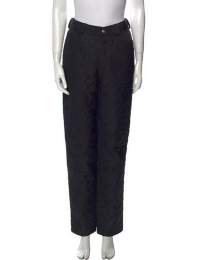 Pre-owned Mugler Vintage Straight Leg Pants In Black