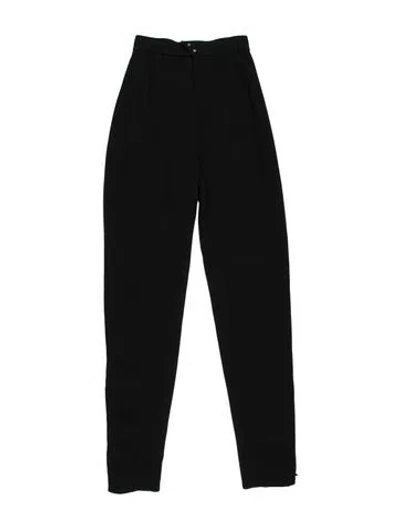Pre-owned Mugler Vintage Straight Leg Pants In Black