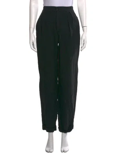 Pre-owned Mugler Vintage Straight Leg Pants In Black
