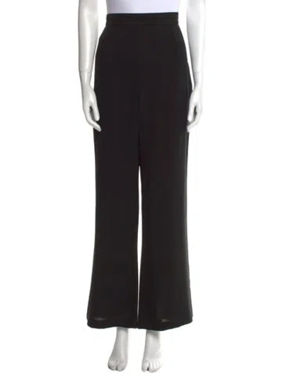 Pre-owned Mugler Vintage Wide Leg Pants In Black