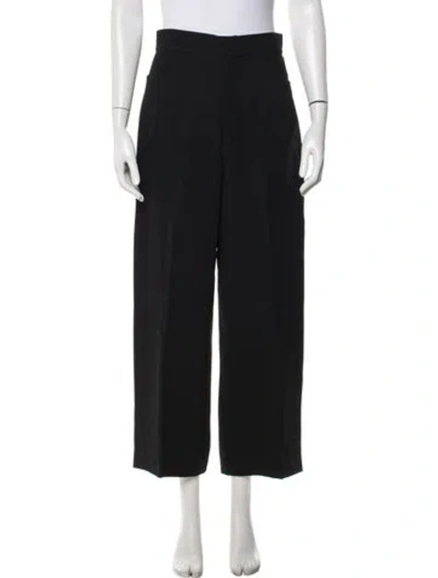 Pre-owned Mugler Vintage Wide Leg Pants In Black
