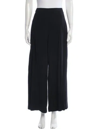 Pre-owned Mugler Vintage Wide Leg Pants In Black