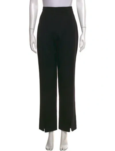 Pre-owned Mugler Vintage Wide Leg Pants In Black