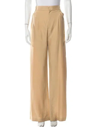 Pre-owned Mugler Vintage Wide Leg Pants In Neutrals