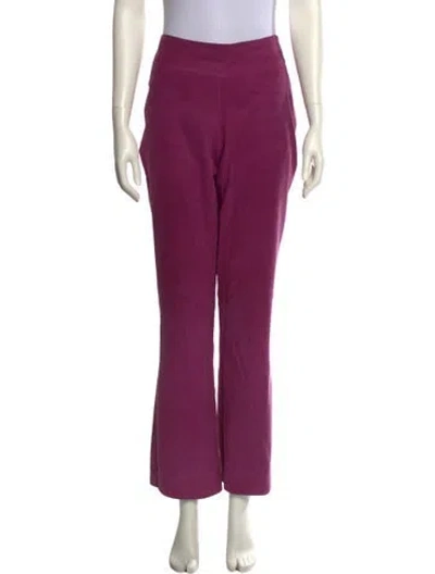 Pre-owned Mugler Vintage Wide Leg Pants In Purple