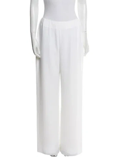 Pre-owned Mugler Vintage Wide Leg Pants In White
