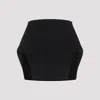 Mugler Women's Viscose Mini Skirt In Black