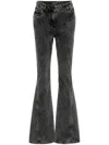 Mugler Black Flared Jeans In Black