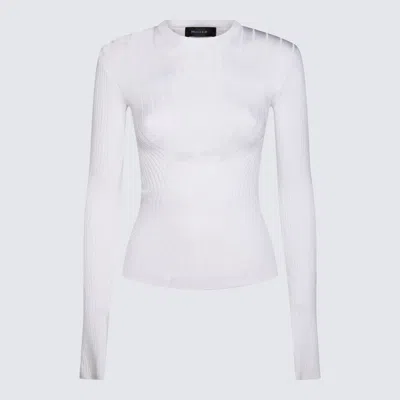 Mugler White Knitwear