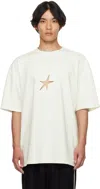 Mugler Round Neck Short Sleeve T-shirt In White