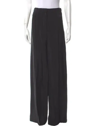 Pre-owned Mugler Wide Leg Pants In Gray