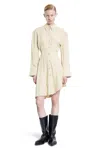 Mugler Woman Beige Dresses In Beige