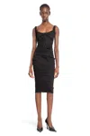 Mugler Dress Woman In Black
