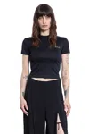Mugler Short-sleeved T-shirt In Black