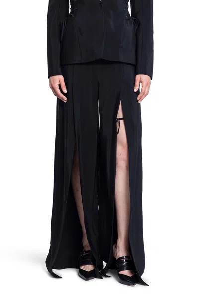 Mugler Woman Black Trousers